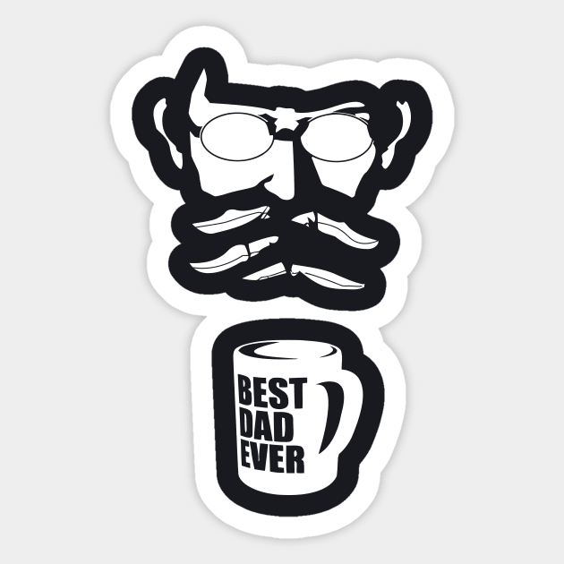 Gendo Best Dad Ever Sticker by ArfsurdArt